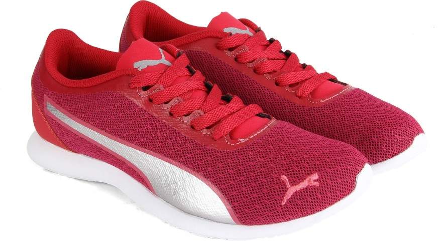 PUMA Womens Vega Mesh Sneakers (Size 4, Pink, Red) in Indore at