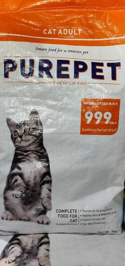 purepet 20kg cat food