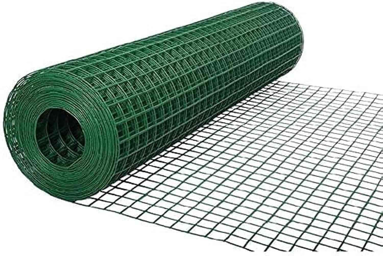 Rectangle PVC Coated Garden Fencing Net ( Green ) in Delhi at ₹ 1,000 - ₹  1,200 / Roll by Kamal Wire Netting. - Justdial