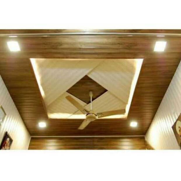 PVC Waterproof Ceiling Panel (White And Brown) in Dehradun at