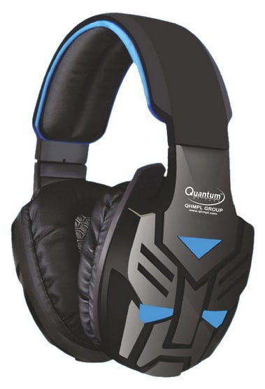 Quantum On Ear Wired Headphone With Vibration Shinning Black