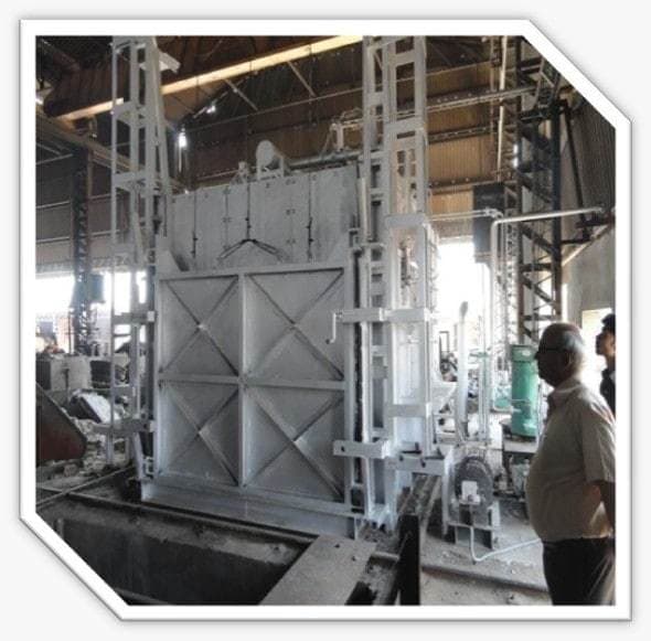 Electric Quenching Type Bogie Hearth Furnace, Stainless Steel