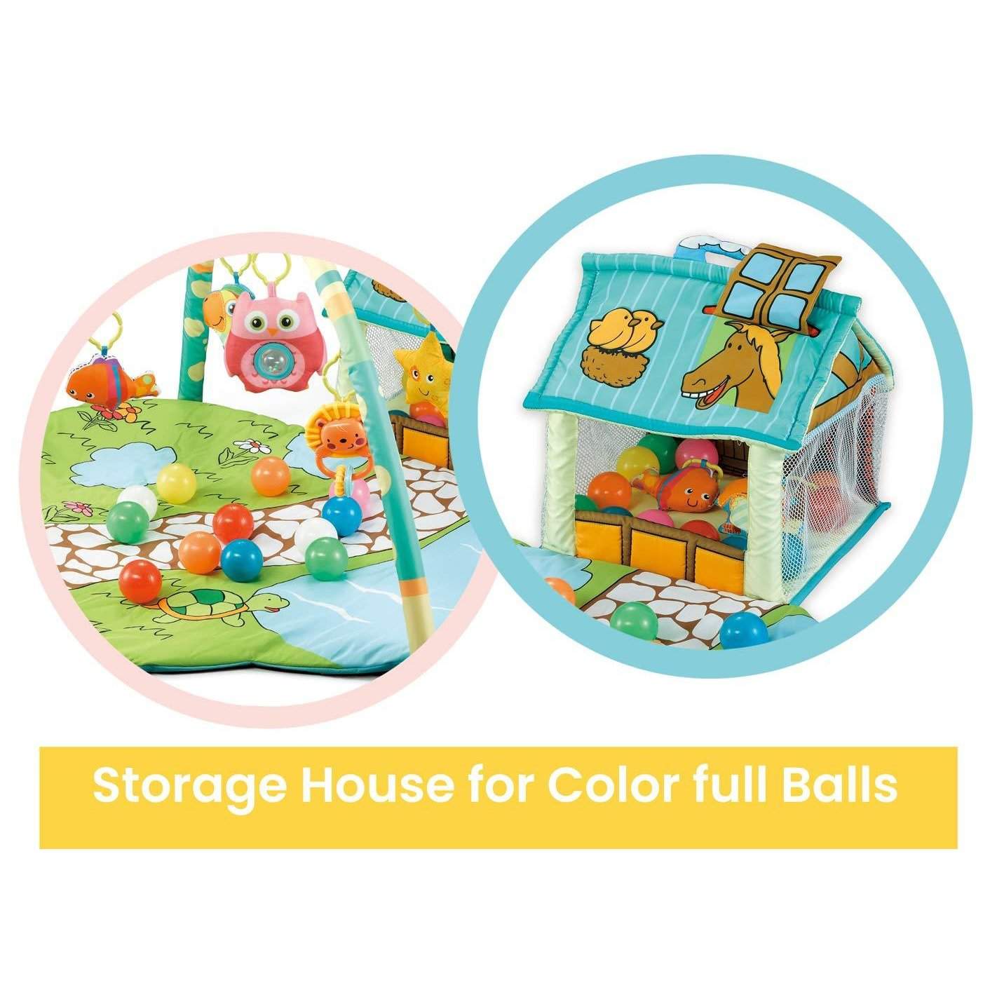 R for Rabbit First Play House Play Gym for Month Plus Babies