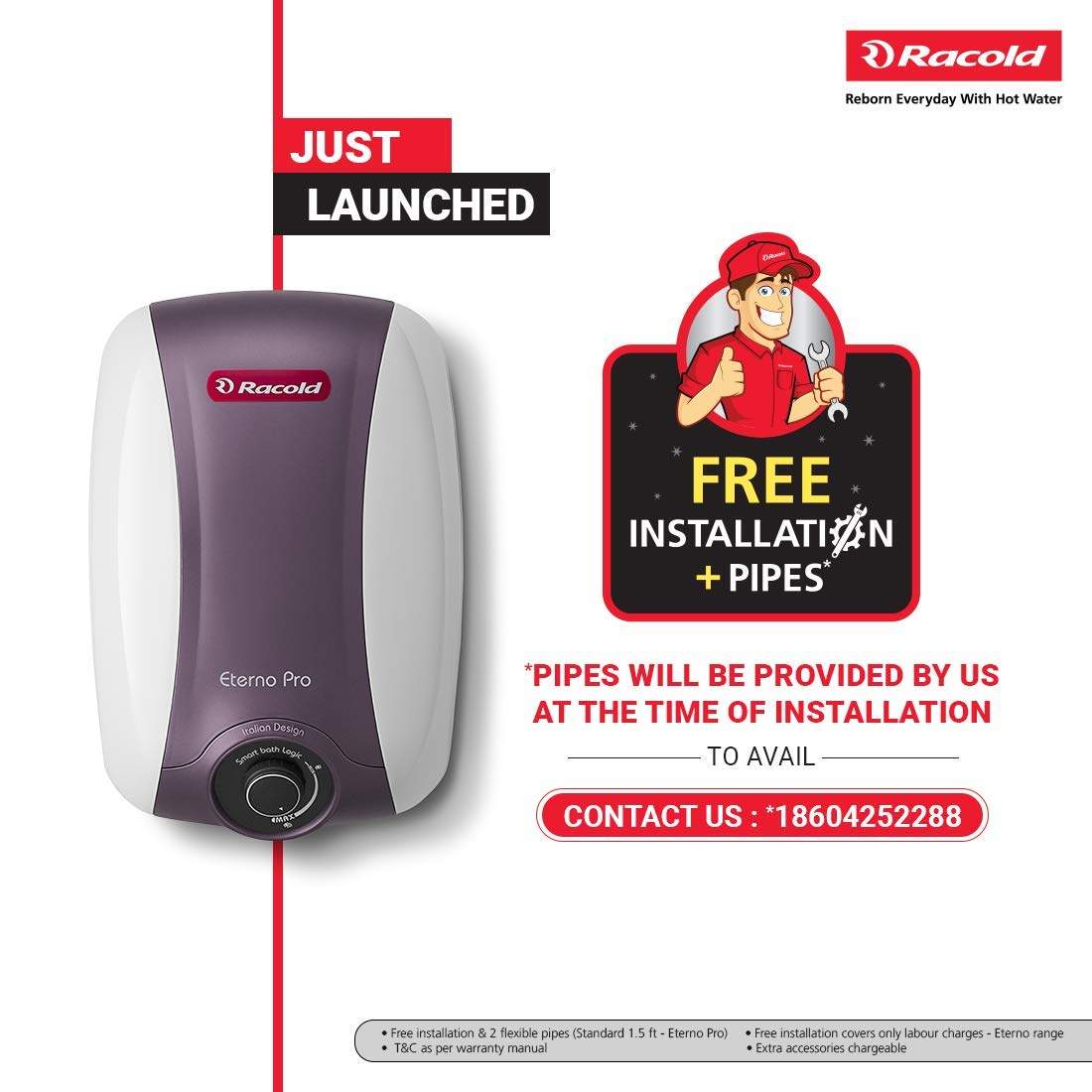 Racold Eterno Pro Storage 15 Liter Kw Vertical Water Heater