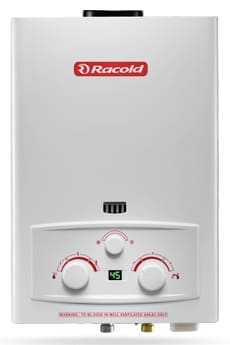 Racold Natutal Flue DGI 5L CF LPG 5 Litres Instant Geyser White in Gurgaon  at best price by Metro Electronics World - Justdial