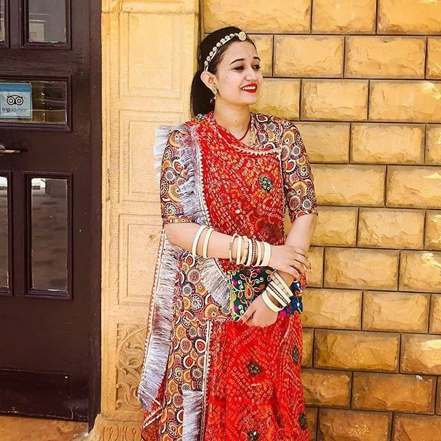 Rajasthani Rajputi Pure Cotton Fancy Design Work Dress in Bikaner