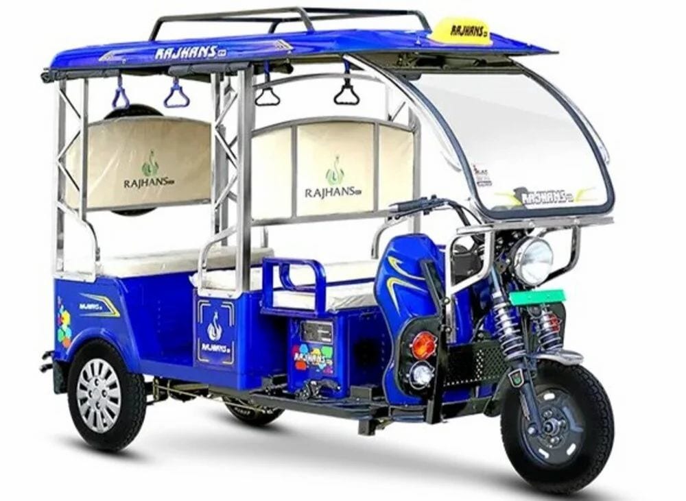 RAJHANS Battery Operated Auto Rickshaw Dark Blue, 5-Seater in
