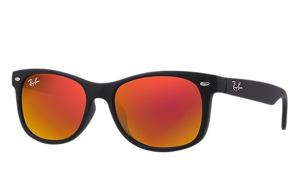 Ray-Ban New Wayfarer Junior Kids Sunglass Black [RB9052S 100S6Q