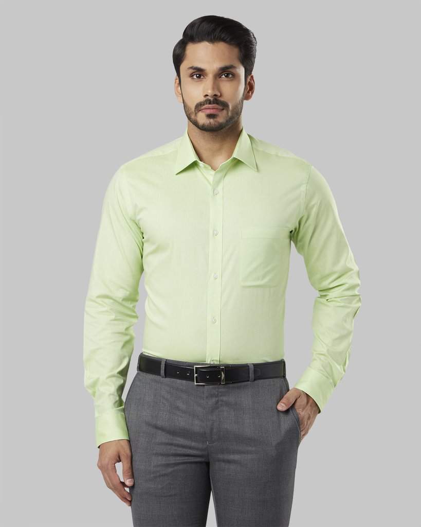 Raymond Light Green Slim Fit Shirt 