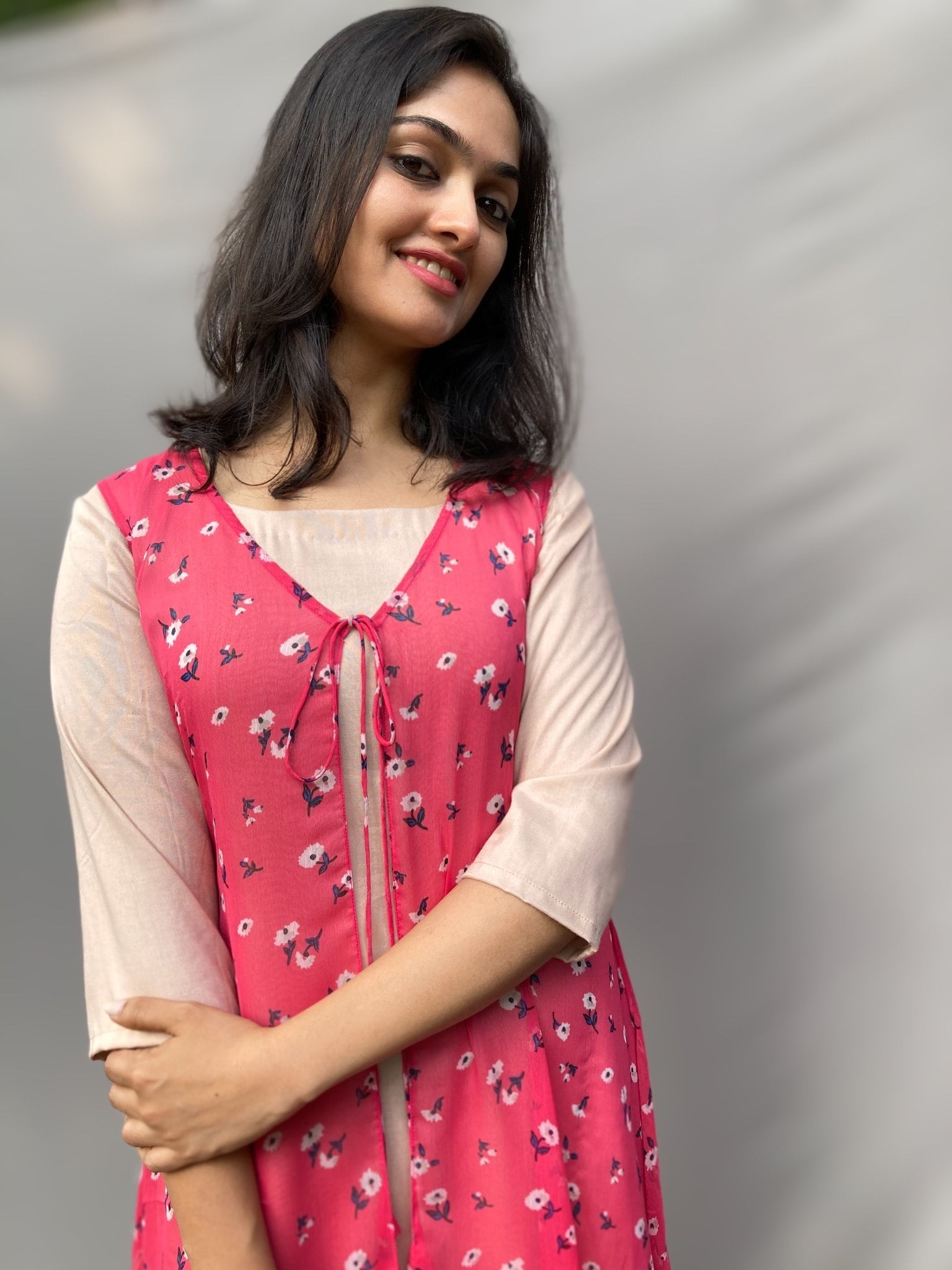 printed kurti ladies kurti with half jacket