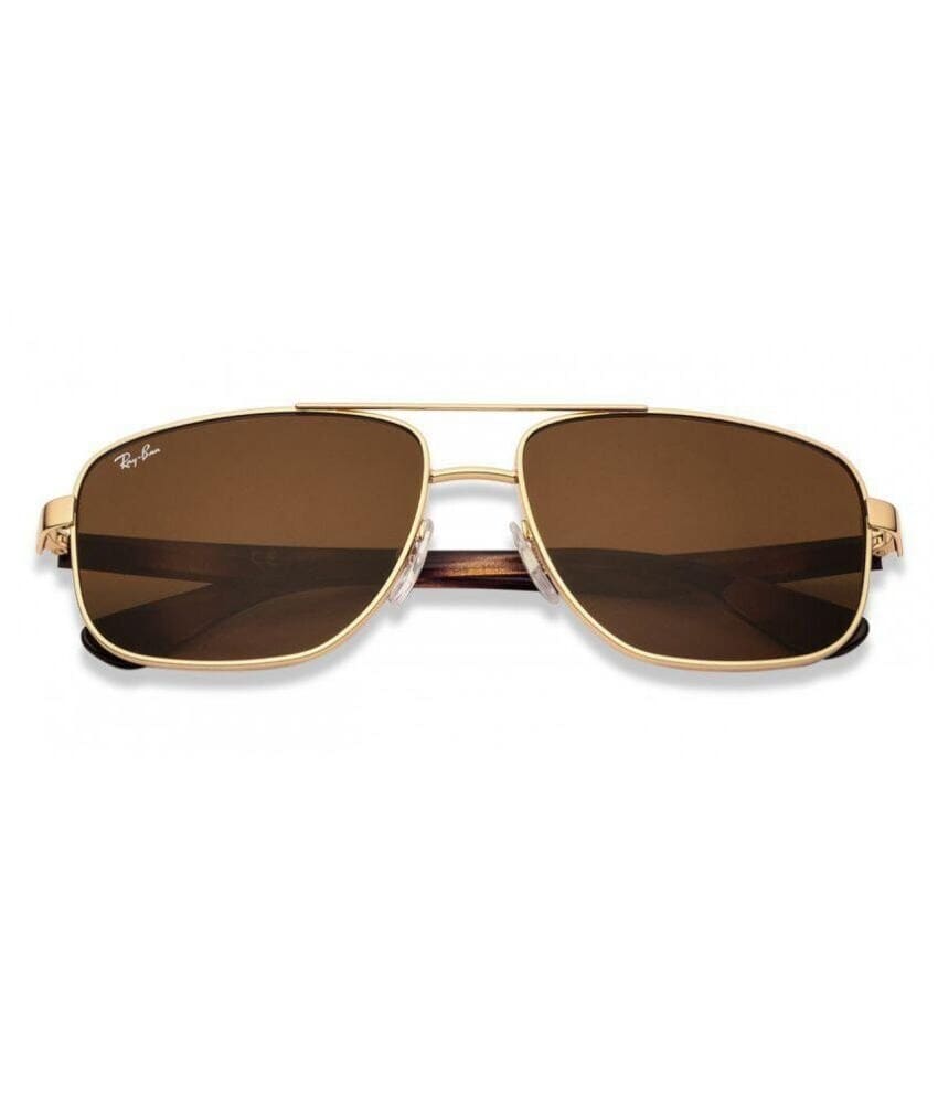 Ray-Ban Aviator Rb3553i Sunglasses (Brown Lens, Gold, Havana Frame