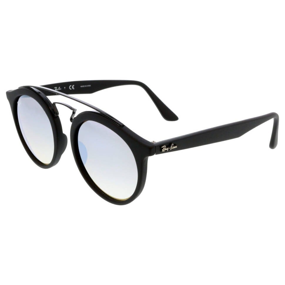 Ray-Ban RB4256-49-6253B8 Full Rim Round Unisex Sunglass (M, Black - Main Image