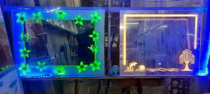 Rectangle Bathroom Mirror Glass with Lighting in Patiala at ₹ 499