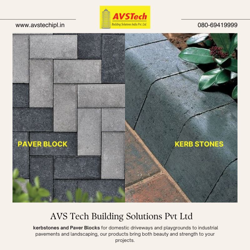 Rectangle Concrete Paver Block in Hosur at ₹ 65 / Pc by Avs Tech ...