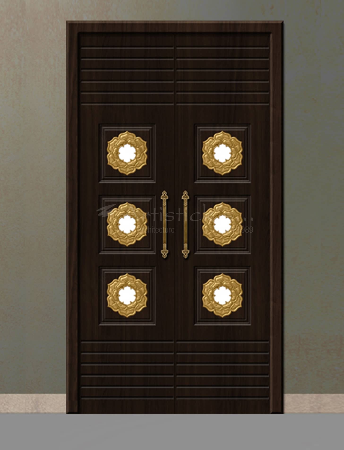 Rectangle PVC Door For Pooja Room (Brown) in Bhubaneshwar at