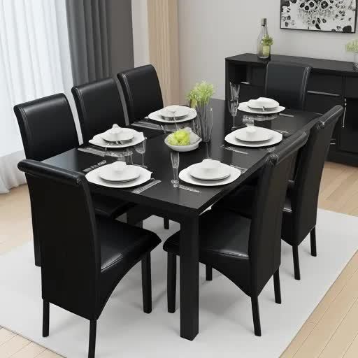 Rectangular Seater Dining Table Set Black) in Delhi at