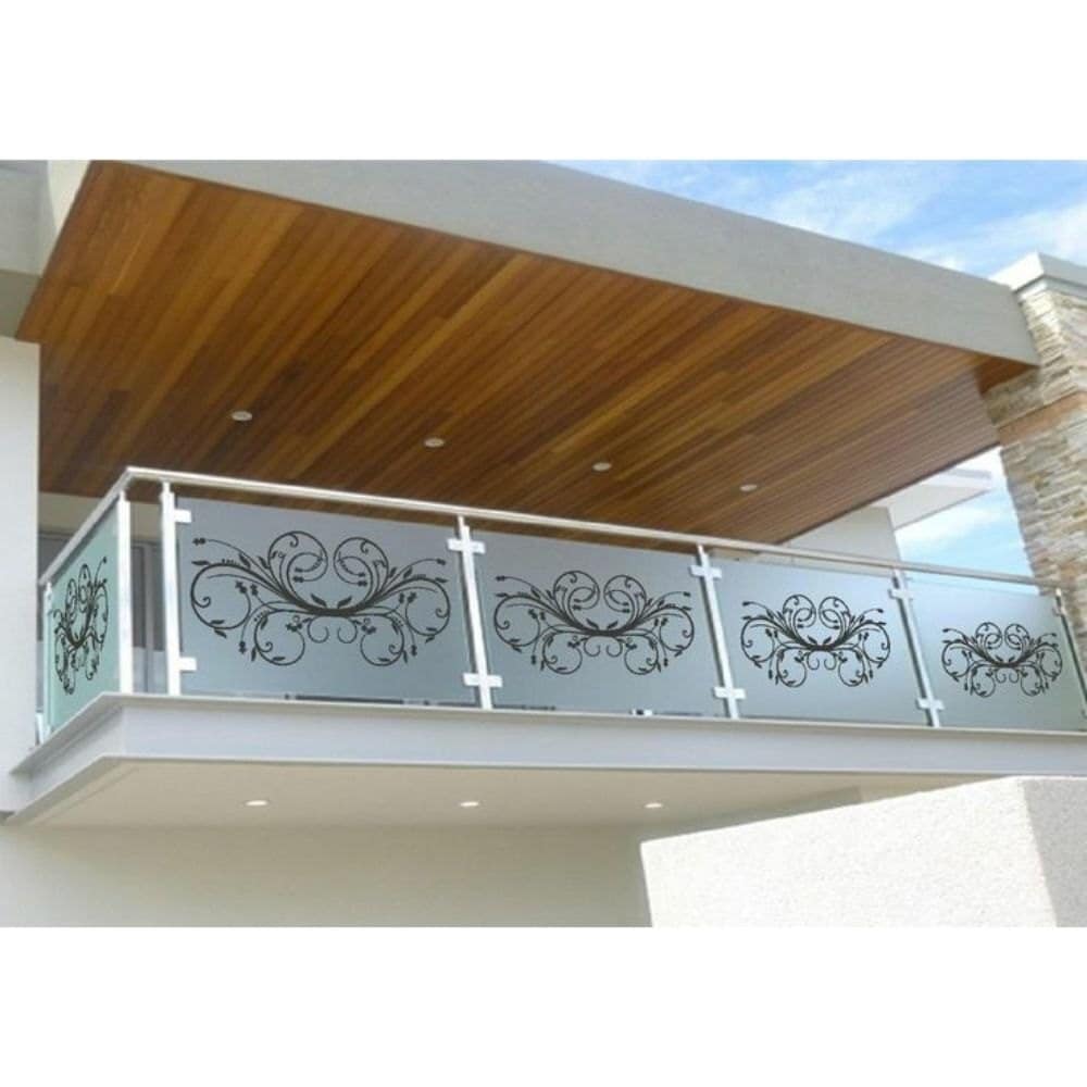 Rectangular Balcony Glass Railing 2x7.5 feet in Mumbai at ₹ 5,000 / Pc ...