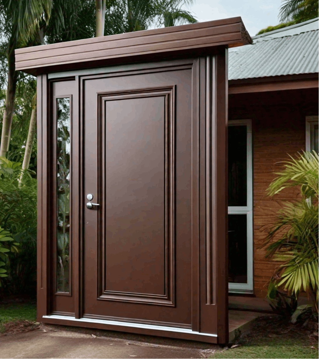 Rectangular PVC Entry Door For Home (Brown) in Delhi at ₹ 350