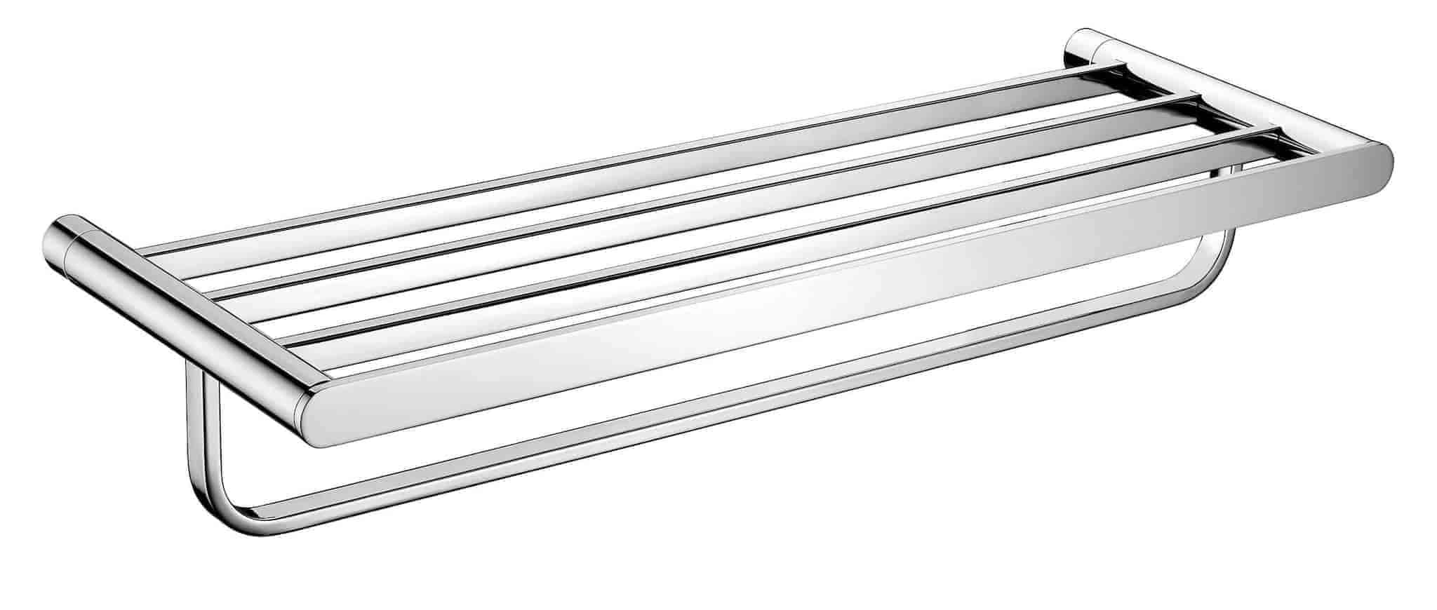 Rectangular Stainless Steel 304 Polished Towel Rack in Thrissur at