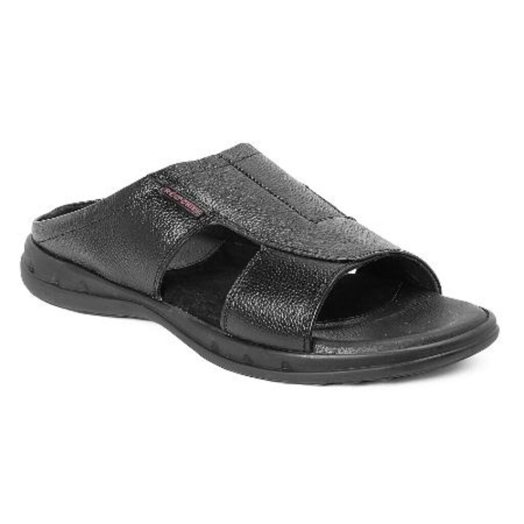 red chief black slippers