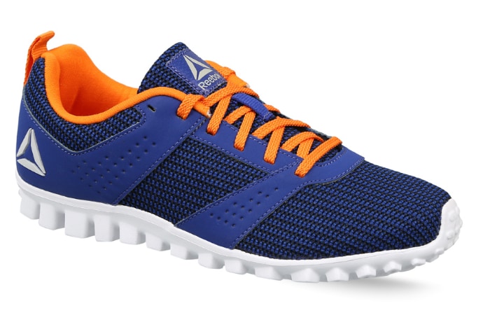 Reebok Kids-Boys Running Breeze Run Shoes (Deep Cobalt, Nacho
