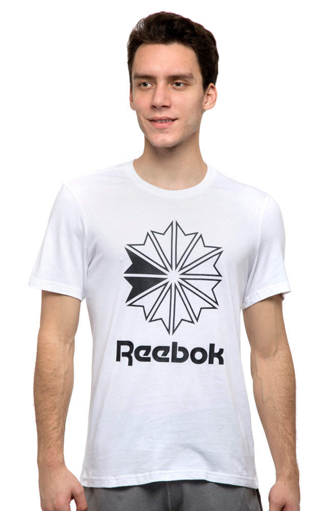 Reebok Men's Classics Big Logo Tee (White, Size S) in Pune at