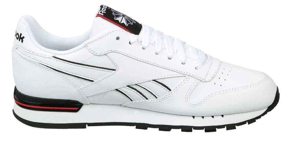 Reebok Men's Classics Classic Leather Mu Shoes (White, Primal Red