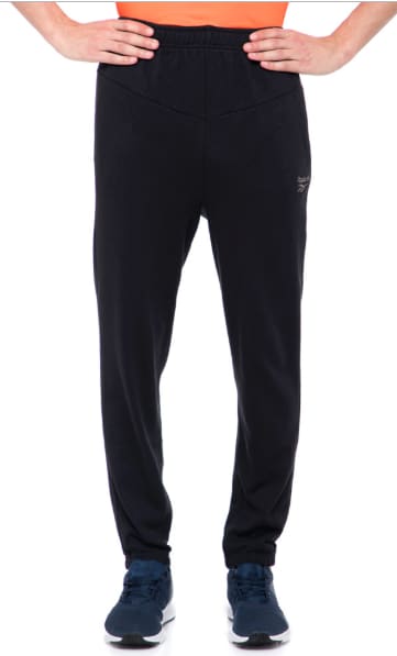 Reebok Men's Classics Graphic Track Pants (Black, Size S) in