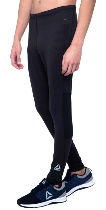 Reebok Men'S Running Speedwick Polyester Tights (Black, Size S) in