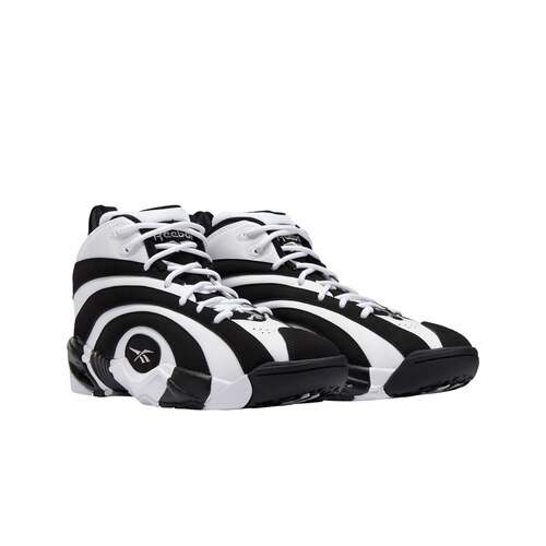 Reebok Ef3069 Unisex Basketball Shaqnosis Schoes (Black White And