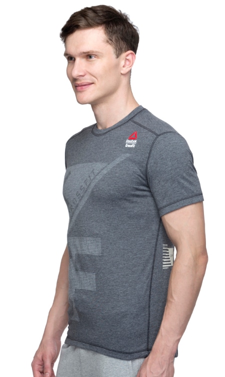 Reebok Men's Training RC Burnout T-Shirt (Black, Size XL) in