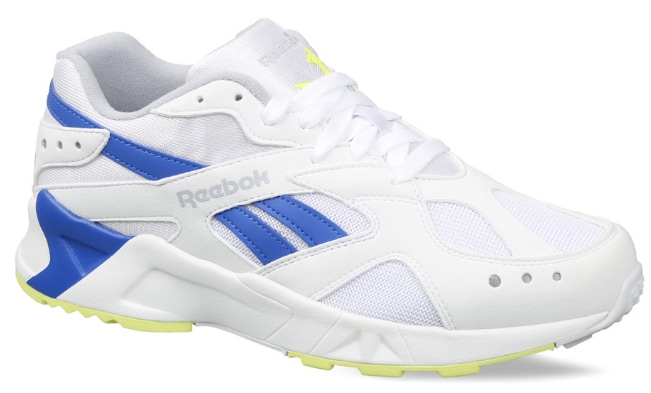 Reebok Unisex Classics Aztrek Shoes (White, Cold Grey, Cobalt