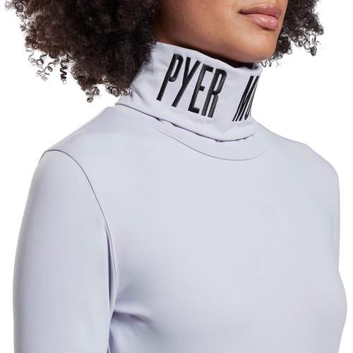 Reebok GF7186 Women's By Pyer Moss Classics Embroidered Cropped