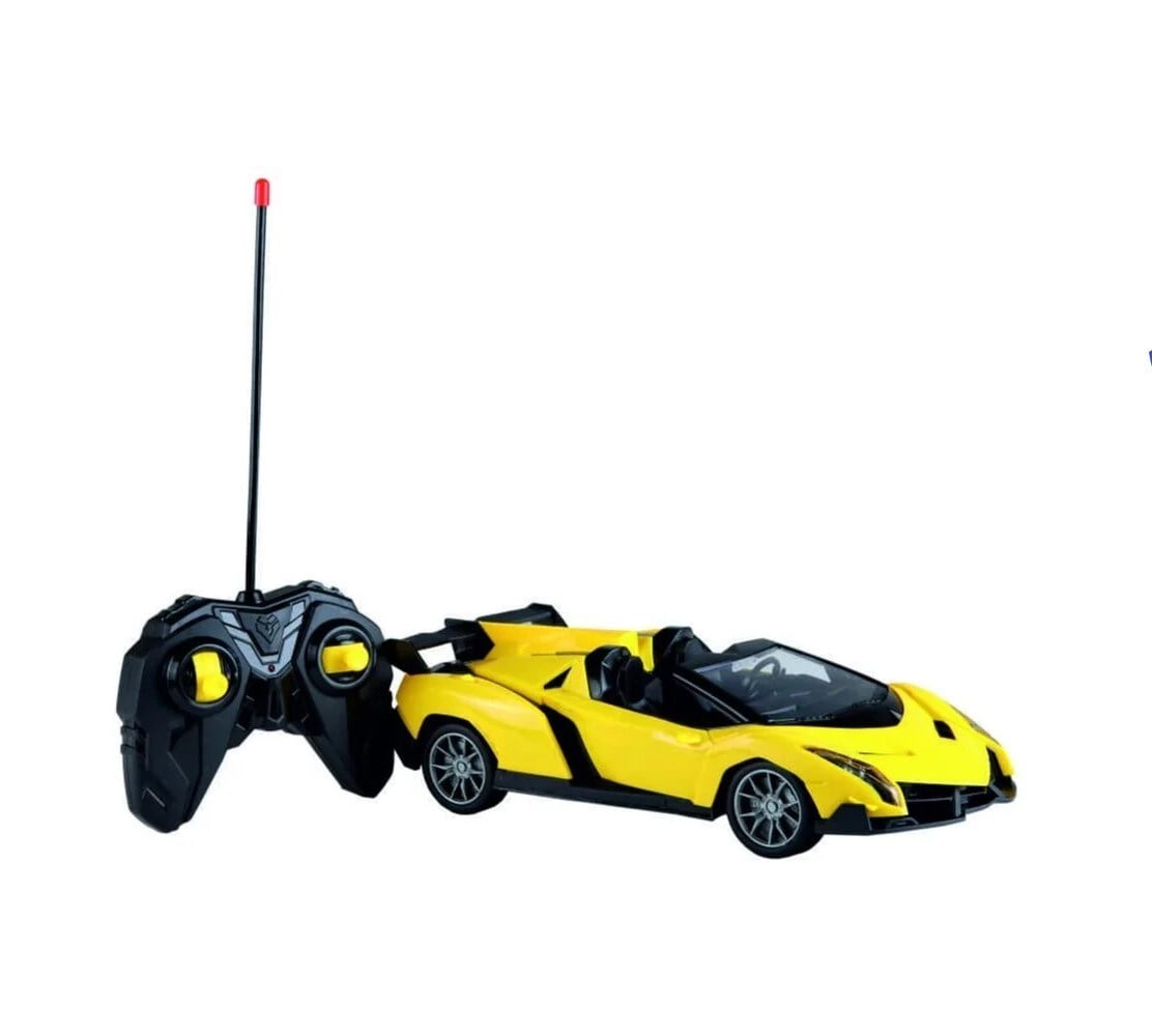Remote Control Car Yellow Remote Control Chargeable Toy Car