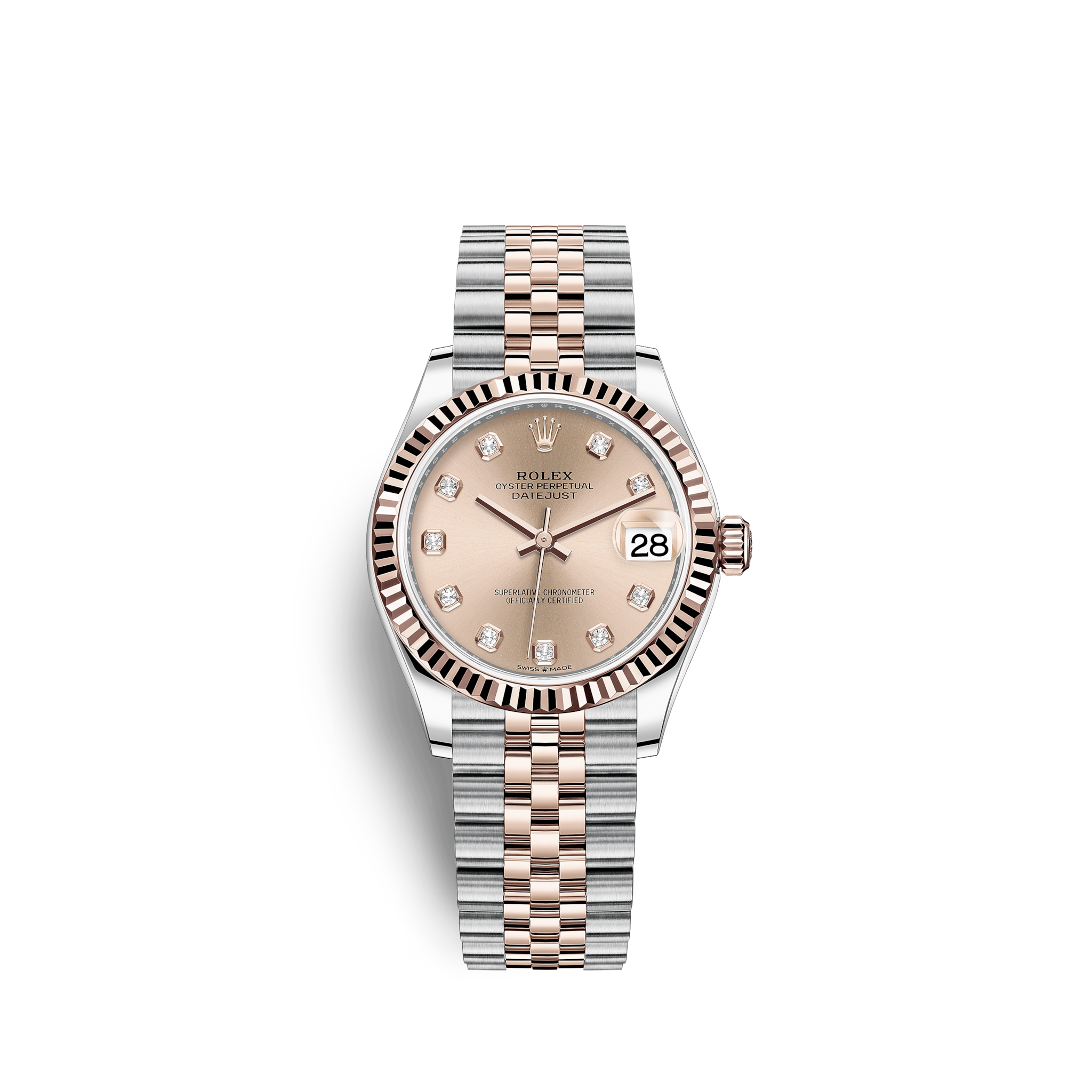 ROLEX Datejust 31 Oyster, 31 mm, Oystersteel And Everose Gold