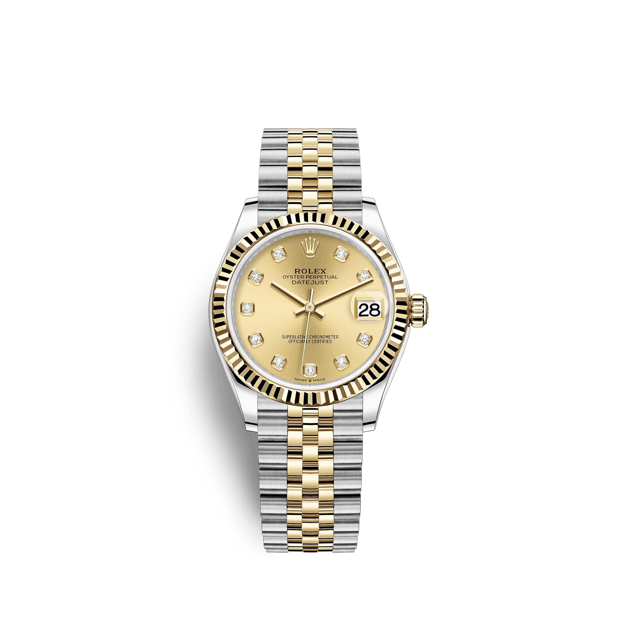ROLEX Datejust 31 Oyster, 31 mm, Oystersteel And Yellow Gold