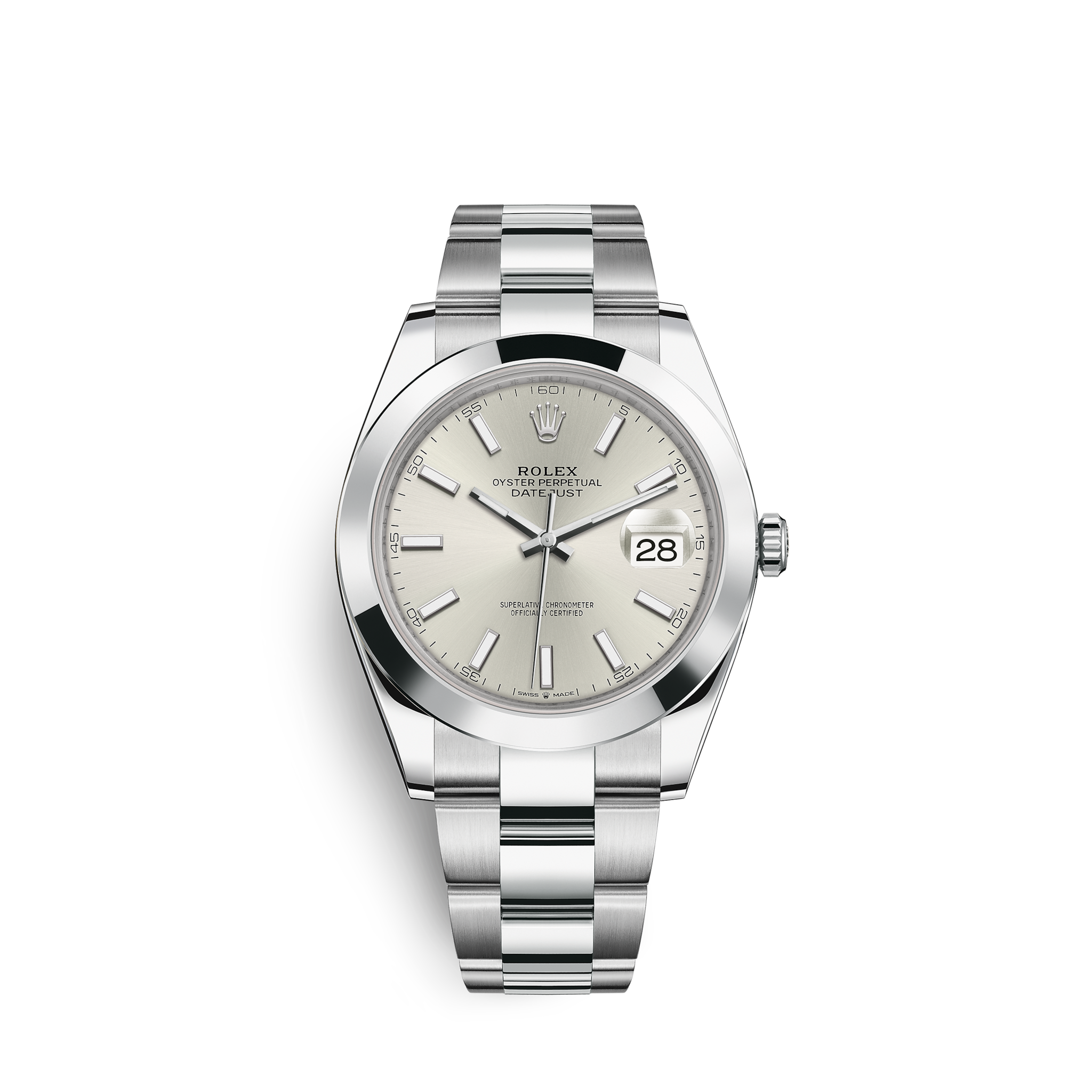 ROLEX Datejust 41 Oyster, 41 mm, Oystersteel Mens Watches (m126300