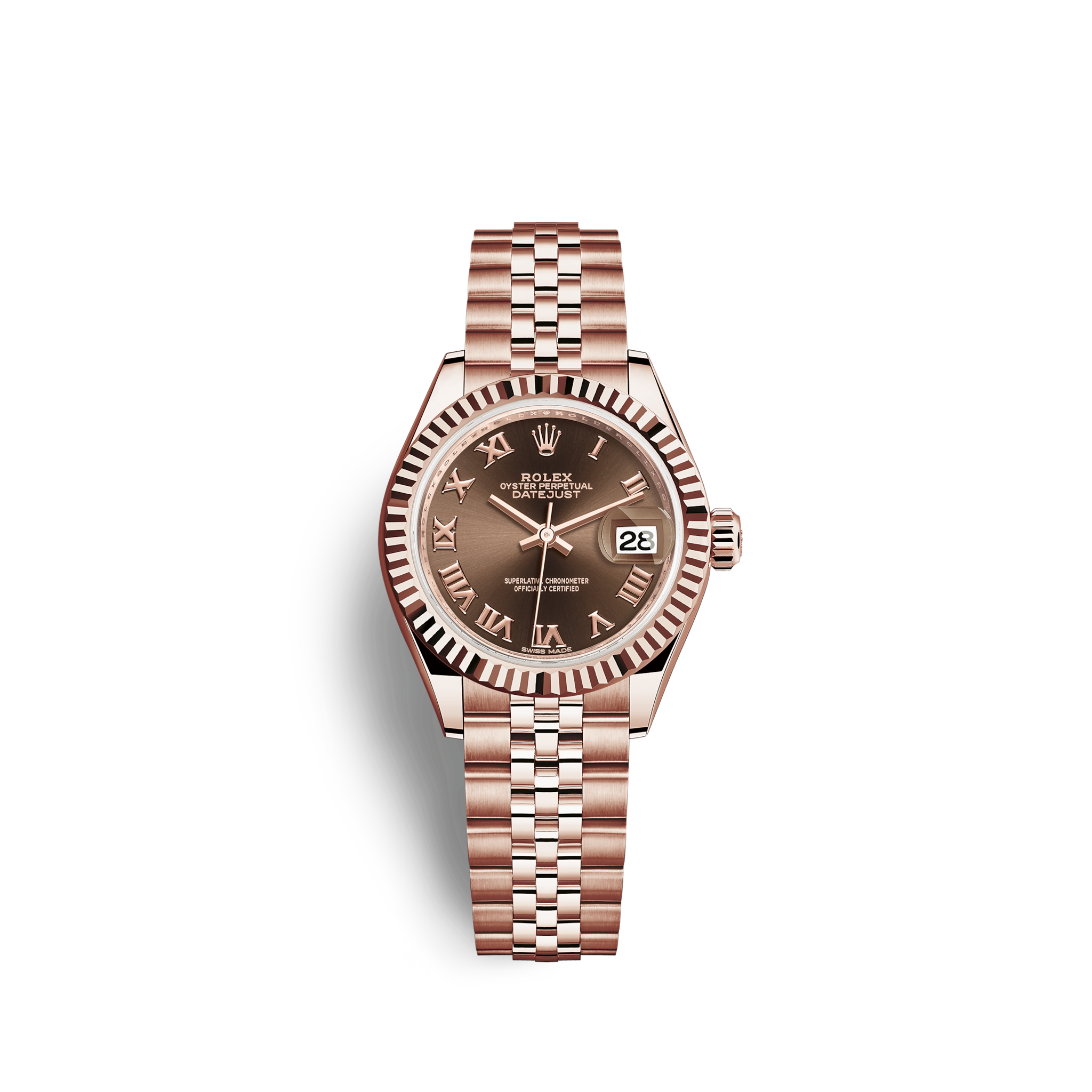 ROLEX Lady-Datejust Oyster, 28 mm, Everose Gold Women's Watches