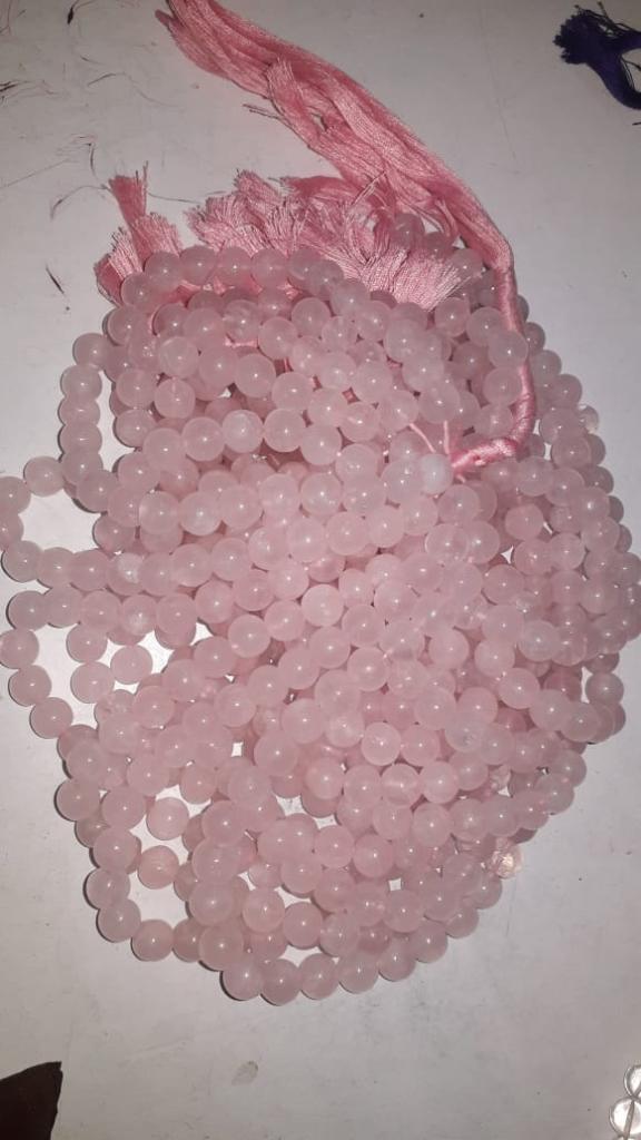 Rose Quartz Stone Beads 8*8 MM in Raipur-Chhattisgarh at ₹ 4,000
