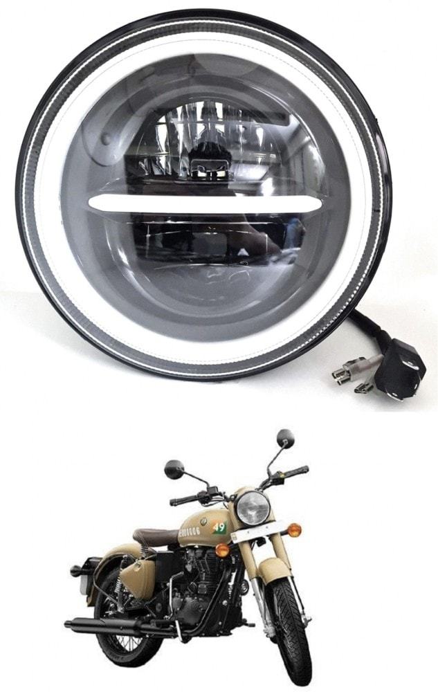 Royal Enfield Bullet 500 Polycarbonate Motorcycle Headlight (45