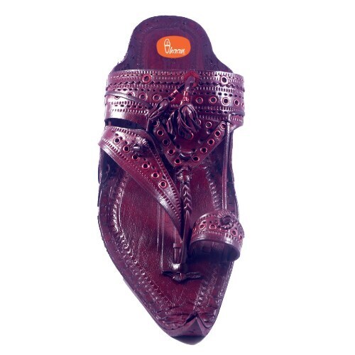 Royal Maharaja Prestigious Antique Designed Shahu Kolhapuri Chappal For Men  (Red) in Mumbai at best price by vhaan - Justdial