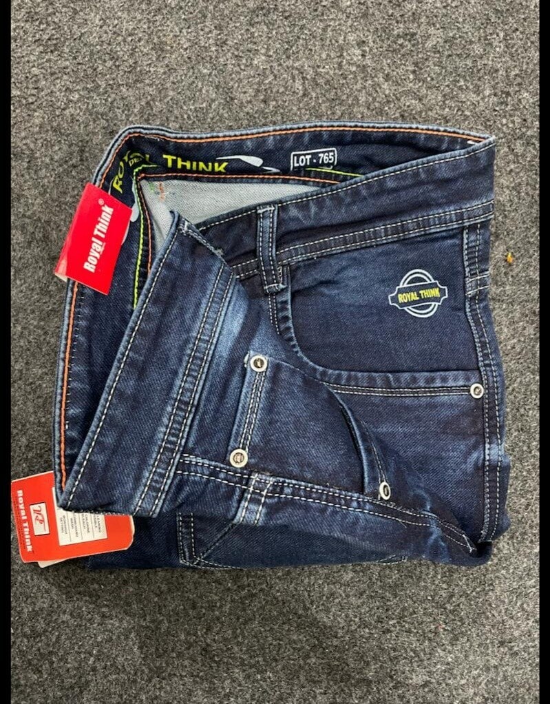 Royal Think Mens Denim Lycra Jeans Pant, Blue, Size 34 Inch in