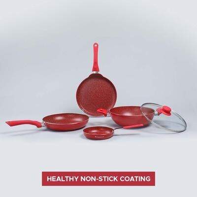 Royal Velvets Non-Stick Aluminium Cookware Set, 5Pc in Mumbai at
