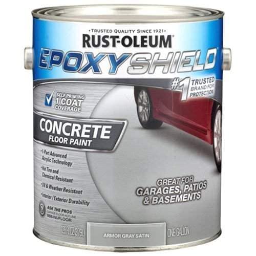Rust Oleum 225359 Epoxy Shield Gallon Gray Base Single Part 1 Armor Concrete Floor Paint Features Price Reviews Online In India Justdial Rust Oleum 225359 Epoxy Shield