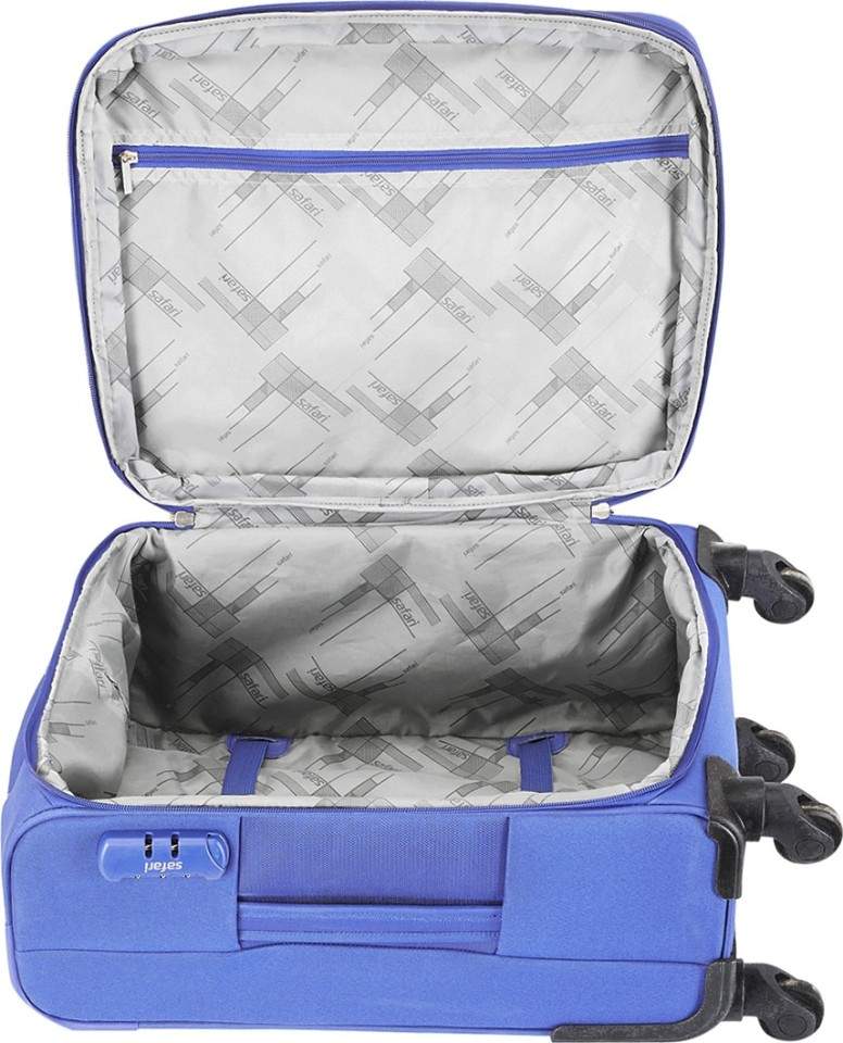 Safari SAVAGE 4W 57 Blue Expandable Cabin Luggage 22 (Blue) in