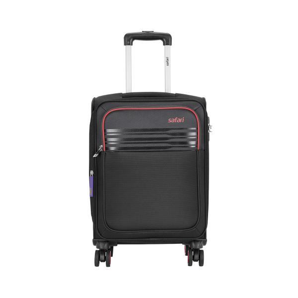 Safari FLASH Black Polycarbonate Trolley 57 L (FLASH574WBLK) in