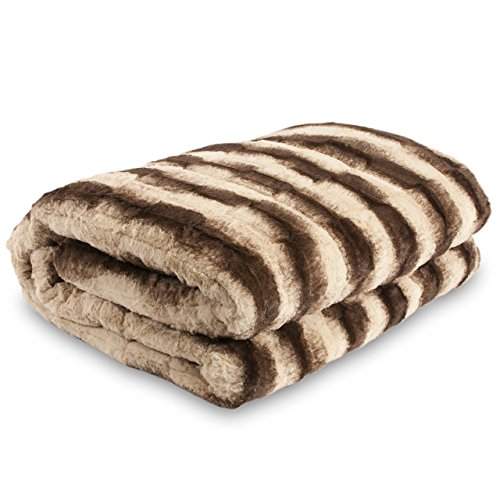 Buy Safari Faux Fur Plush Throw Blanket Comforter White Tiger Design 74 X 86 Queen Aq606 Features Price Reviews Online In India Justdial