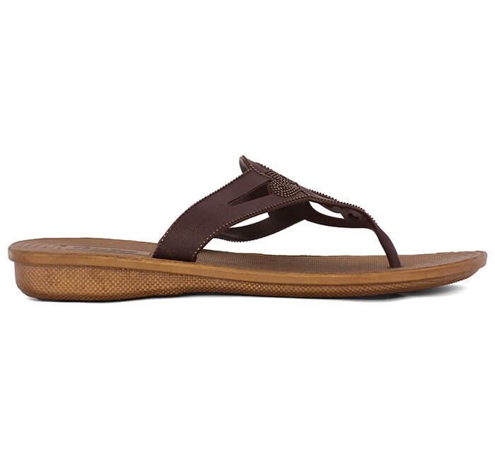 Daily Wear Brown Bata Women Chappal Sunita