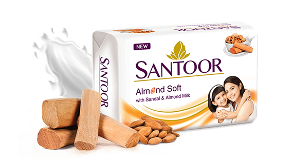 Santoor Almond Soft Bath Soap (100 gm) in Yamunanagar at ₹ 33