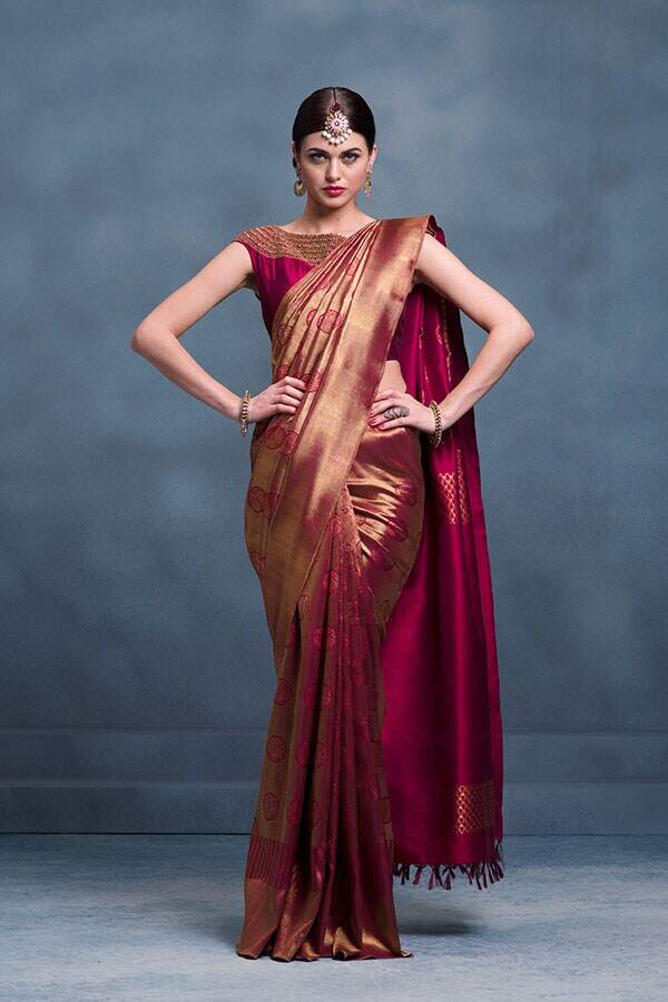 milan wedding saree